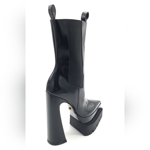 ONE BOOT ONLY Versace Aevitas Pointed-toe Platform Boots Women Size 9.5 EU 40.5 - Picture 7 of 13